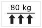 Lifting capacity 80 kg